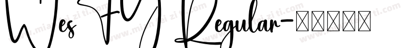 WesFY Regular字体转换